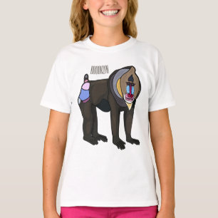 Mandrill cartoon illustration T-Shirt