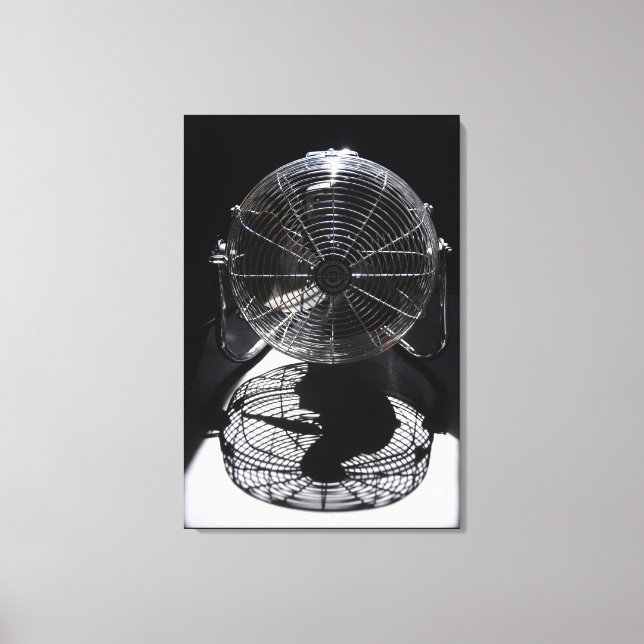 Mandrill Fan BW Still Life Photography Canvas (Front)