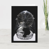 Mandrill Ventilator BW Still Life Photography Card