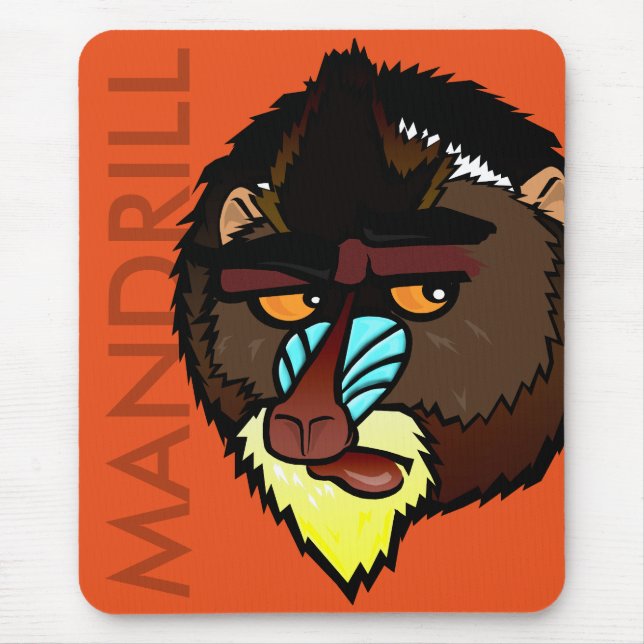 MANDRILL VERTICAL MOUSE PAD (Front)