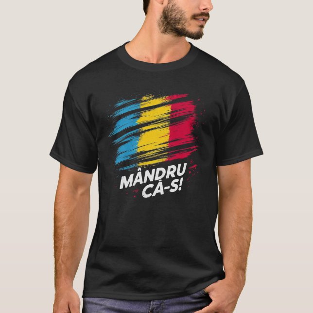 Mandru ca-s roman T-Shirt (Front)