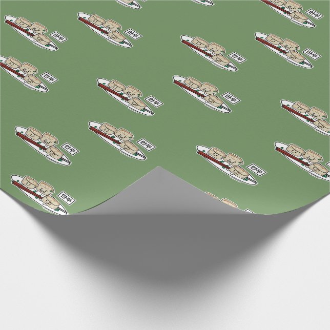 Mandu Korean dumpling dim sum breakfast Hangul Wrapping Paper (Corner)