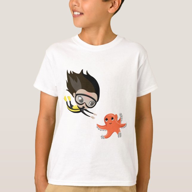 Mandy and Bubbles the Octopus T-Shirt (Front)