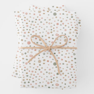 Mandy Confetti Watercolor Dots Wrapping Paper