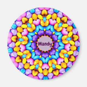 MANDY ~ Personalised Easter Pattern Fractal ~ Magnet