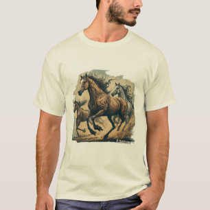 Mane Event: Wild & Free & horses rider lovers. T-Shirt