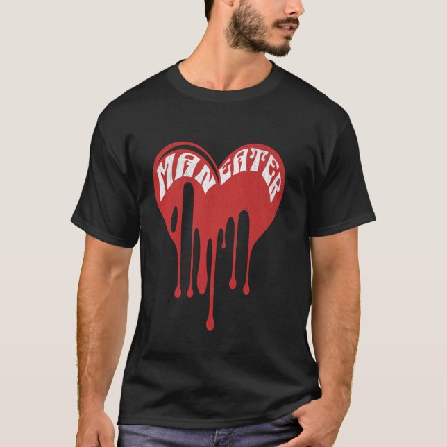 Maneater Broken Heart Y2k Aesthetic Cute Strong Fe T-Shirt (Front)