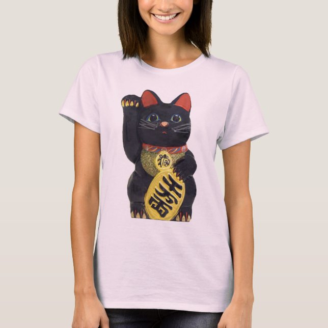 Maneki black T-Shirt (Front)
