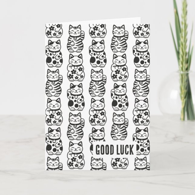 Maneki Neko Card (Front)
