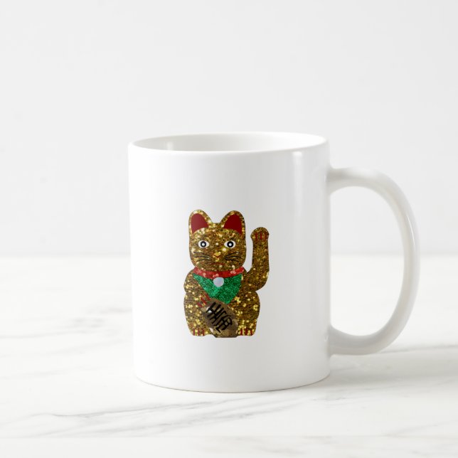 maneki neko cat coffee mug (Right)