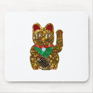 maneki neko cat mouse mat