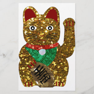 maneki neko cat stationery