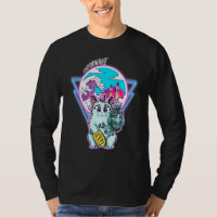 Maneki-Neko Cyberpunk Cat With Vapour Wave Style