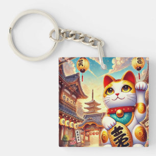 Maneki Neko Design  Key Ring