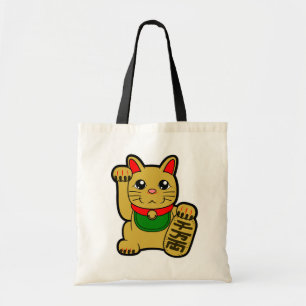Maneki Neko: Golden Lucky Cat Tote Bag