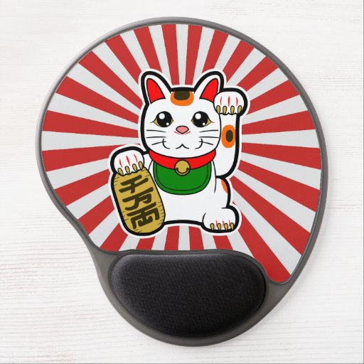 Image of Maneki Neko: Japanese Lucky Cat Gel Mouse Mat
