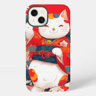 Maneki-Neko, Japanese Lucky Cat iPhone 13 Case