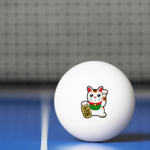 Maneki Neko: Japanese Lucky Cat Ping Pong Ball