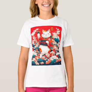 Maneki-Neko, Japanese Lucky Cat T-Shirt
