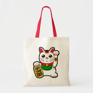 Maneki Neko: Japanese Lucky Cat Tote Bag