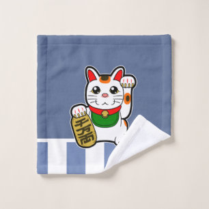 Maneki Neko: Japanese Lucky Cat Wash Cloth