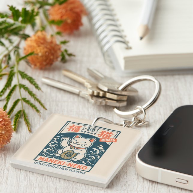Maneki-Neko Key Ring (Front Right)
