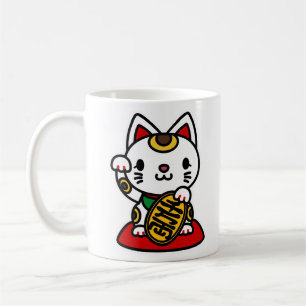 Maneki Neko (Lucky Cat) Coffee Mug