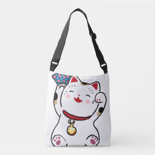 maneki neko lucky cat crossbody bag