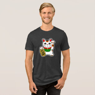 Maneki Neko: Lucky Cat Tri-Blend Shirt