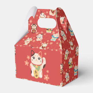 Maneki Neko Lucky Cats Favour Box