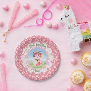 Maneki Neko Lucky Luna Party Paper Plate