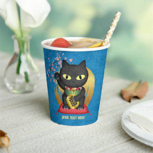 Maneki Neko Lucky Poilue Paper Cups