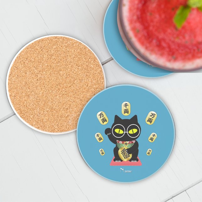 Maneki Neko Lucky Poilue Sandstone Coaster (Maneki Neko Lucky Poilue Sandstone Coaster)
