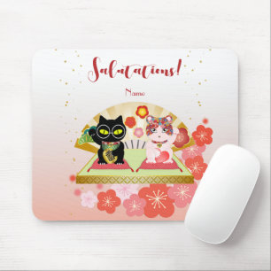 Maneki Neko Lucky Poiluna Mouse Mat