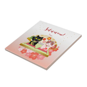 Maneki Neko Lucky Poiluna rubber Tile