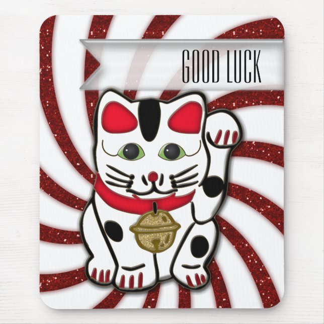 maneki neko mouse mat (Front)