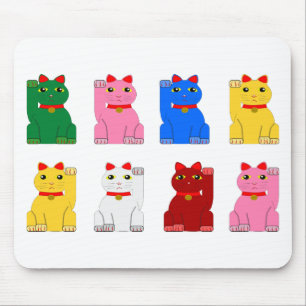 maneki neko mouse mat