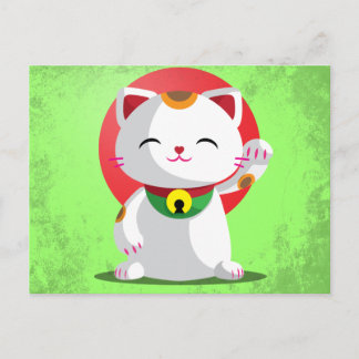 Maneki Neko Postcard