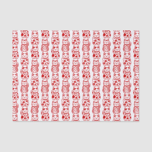 Maneki Neko Tissue Paper (Front)