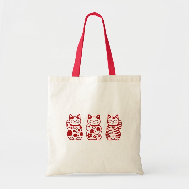 Maneki Neko Tote Bag (Front)
