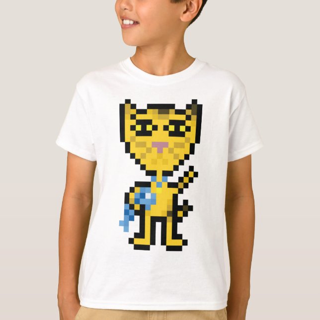 Maneki Neko with Fish T-Shirt (Front)