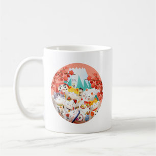 Manekineko Hanami Party Coffee Mug