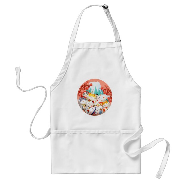 Manekineko Hanami Party Standard Apron (Front)