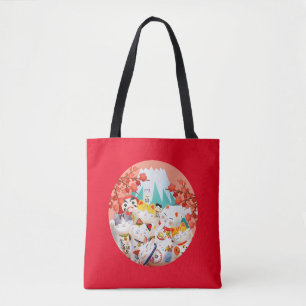 Manekineko Hanami Party Tote Bag