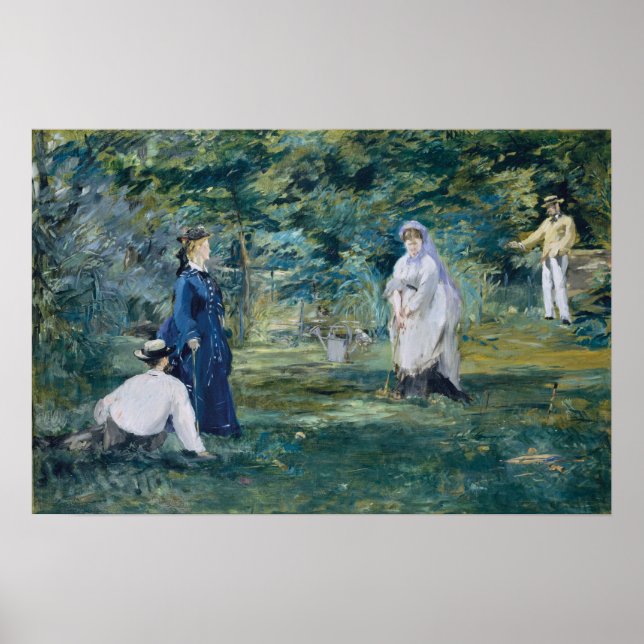 Manet - A Game Of Croquet Poster (Front)