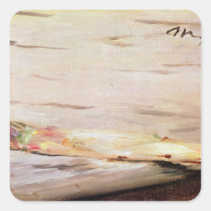 Manet   Asparagus, 1880 Square Sticker