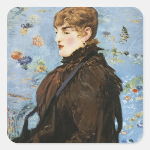 Manet   Autumn , 1882 Square Sticker