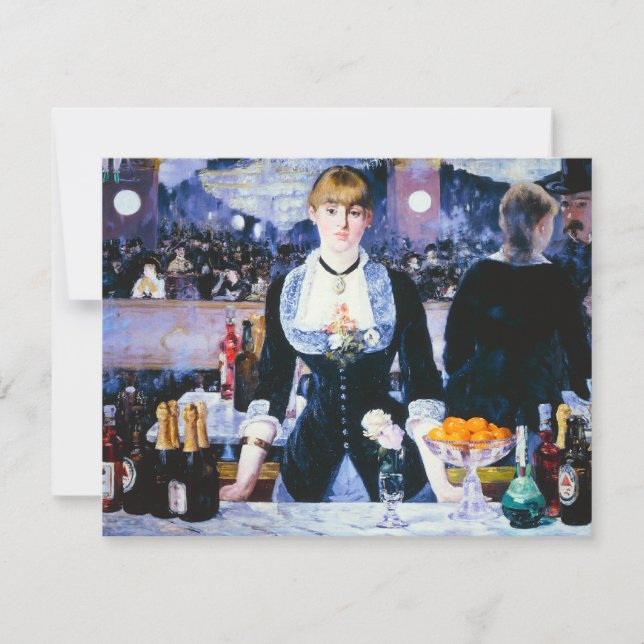 Manet Bar at the Folies Bergere Invitations (Front)