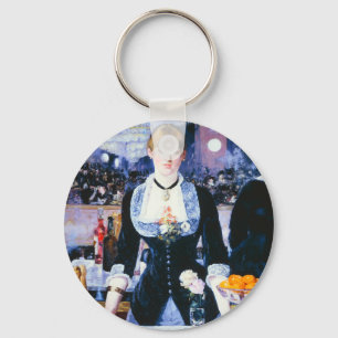 Manet Bar at the Folies Bergere Key Chain