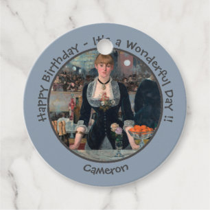Manet Bar at the Folies-Bergère Party Collection Favour Tags